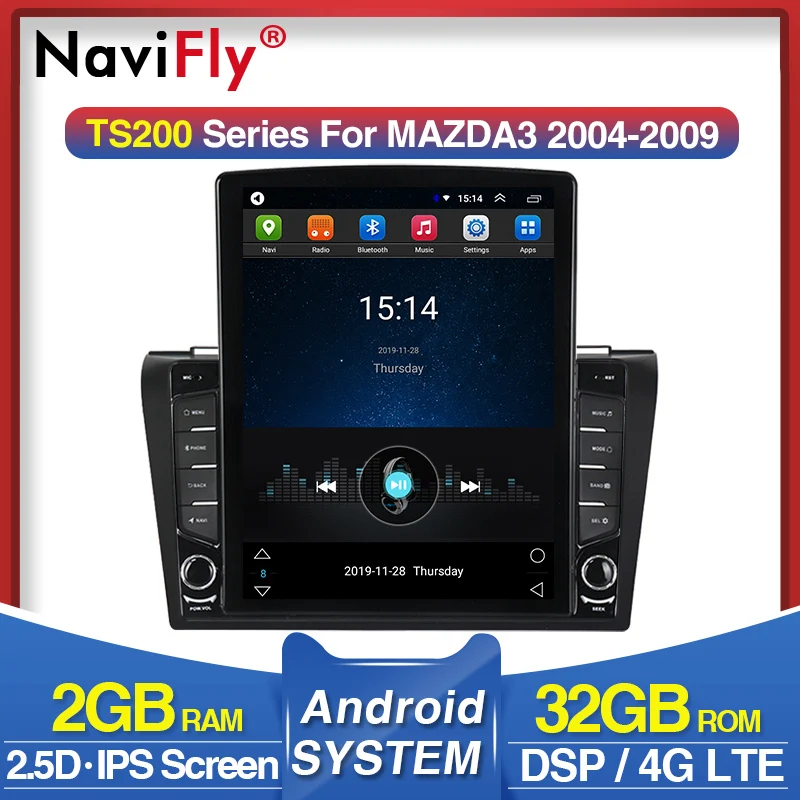 Автомагнитола 4G LTE IPS DSP 9 7 дюйма Android 0 видео плеер для Mazda 3 bk 2004-2009 мультимедиа
