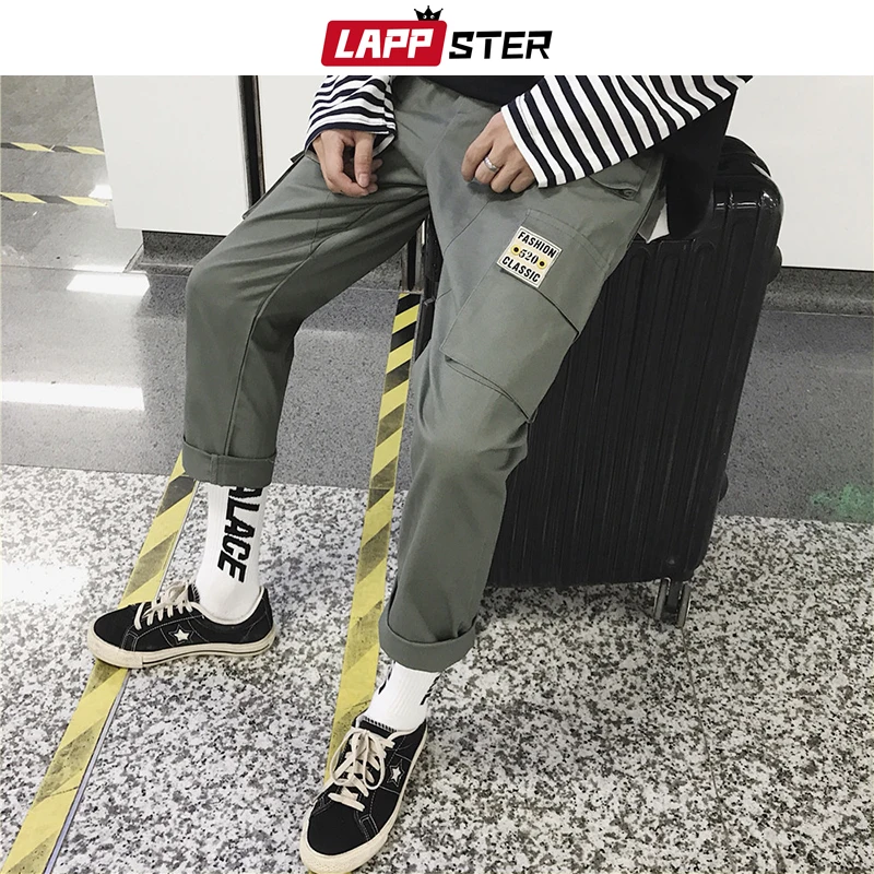 LAPPSTER Мужские Streetwear бегуны Брюки 2019 Mens Hip Hop Black Тренировочные штаны мужчины