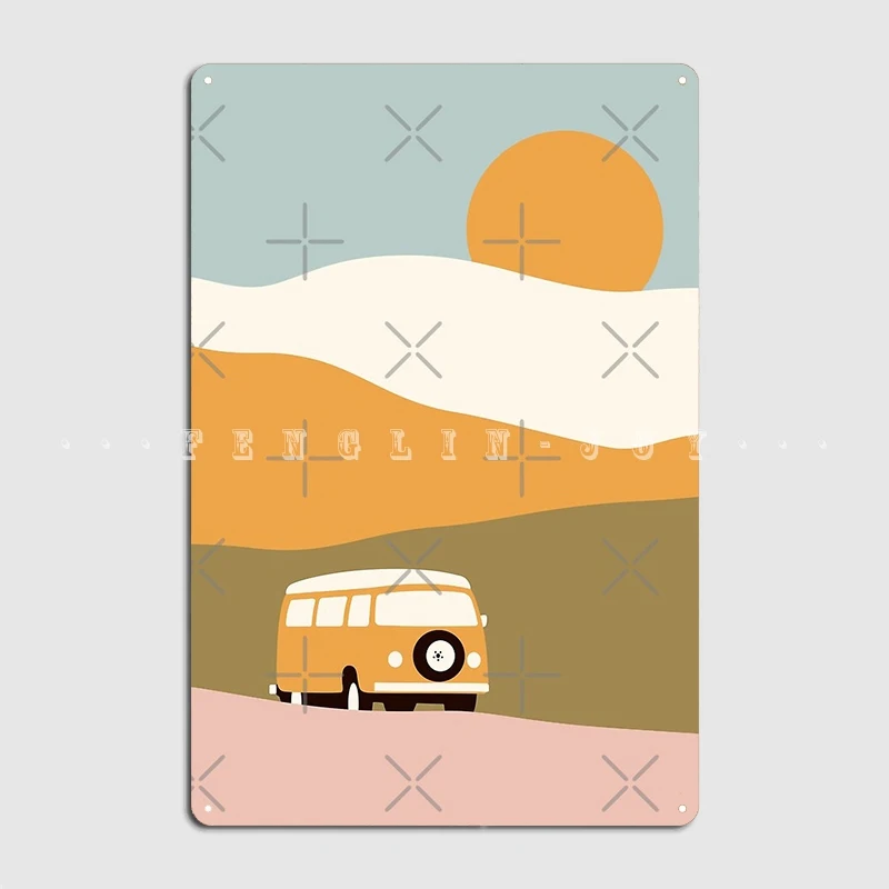 

Van Trip Metal Sign Club Home Living Room Vintage Wall Decor Tin Sign Poster