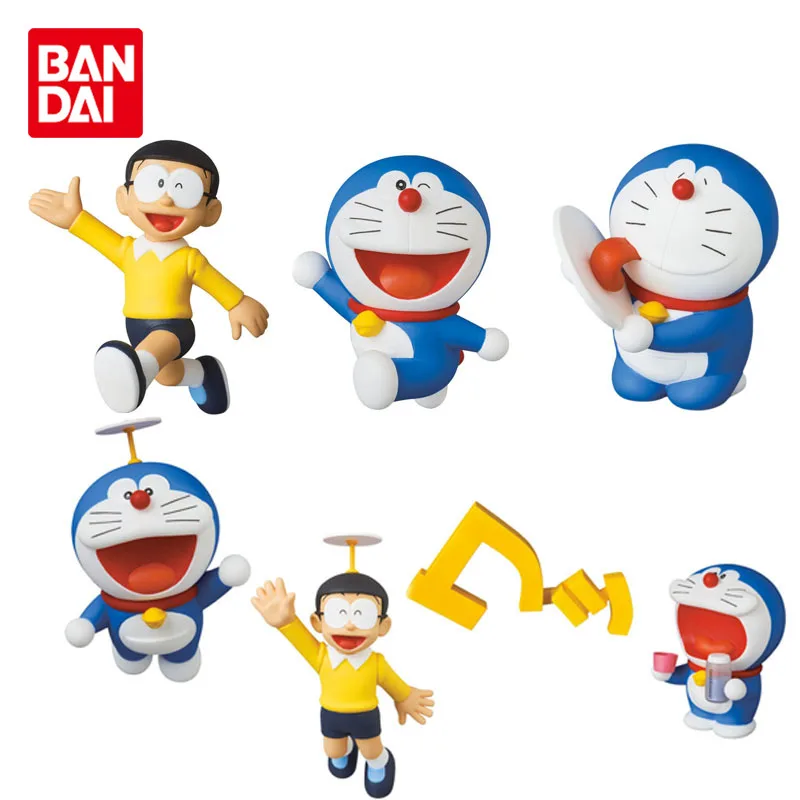 

Фигурки Bandai из аниме Doraemon, фигурки Time Machine, Nobita Nobi, игрушки для мальчиков и девочек, рождественские подарки, украшения
