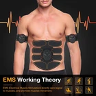 Стимулятор мышц живота EMS ABS массажер (без контроллера) тренер Для мужчин Для женщин Для мужчин тела, массажер для похудения Фитнес оснащения Для мужчин t