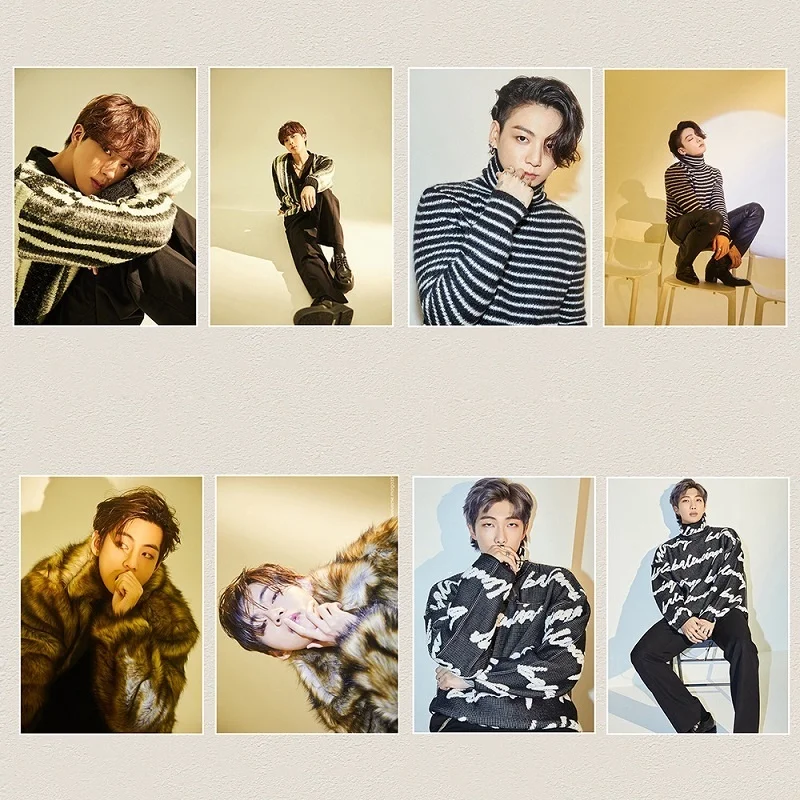 

KPOP Bangtan Boys Poster Pictorial Community Photo Stickers K-POP BangtanBoys Jk V Surrounding New Korea Group Thank You Card