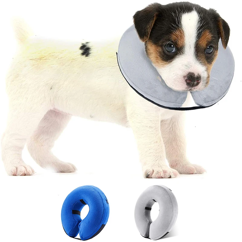 

Inflatable Dog Cone Collar for After Surgery, Protective Soft Pet Recovery Collar Prevent Dogs Cats from Biting & Scratching