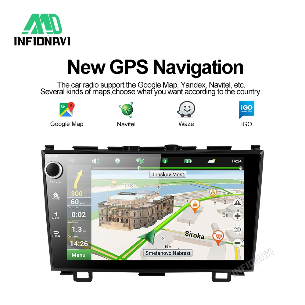 PX30 2+ 32G android 9,0 автомобильный dvd для honda CRV gps навигация Радио Видео Стерео Мультимедиа Плеер ips экран