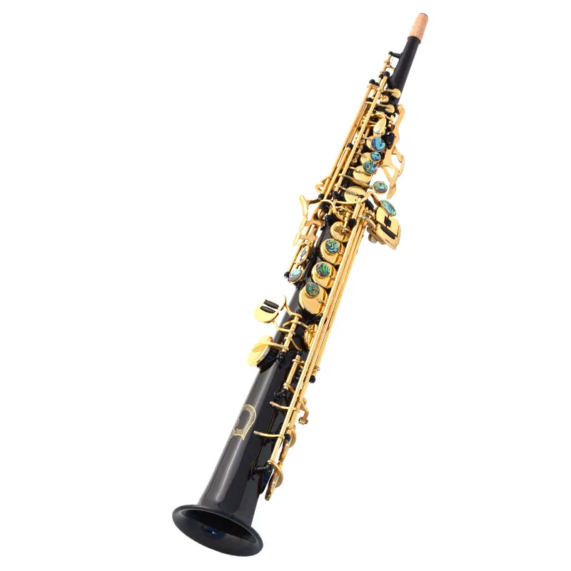 

Саксофон B плоский высокочастотный саксофон/трубка цельный сопрано Sax черный никель Золотой Бонд Производитель прямых продаж