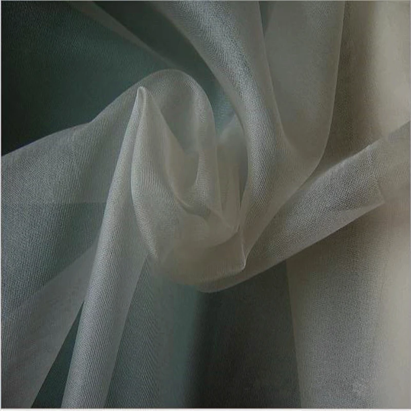 10 Meters 6 Mm Silk Mesh Organza Fabric 100% Mulberry Off White Color 140 cm 55'' Width 24 Gsm Small Wholesale | Дом и сад