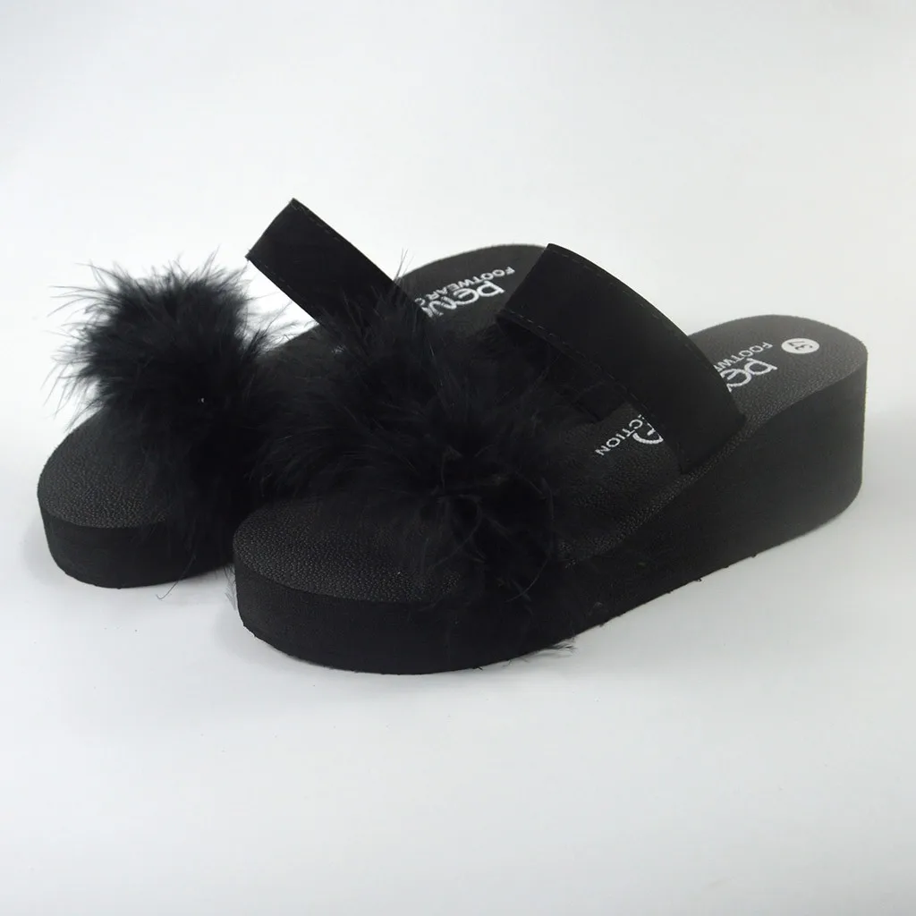 Женские пляжные шлепанцы на толстой подошве повседневные водонепроницаемые