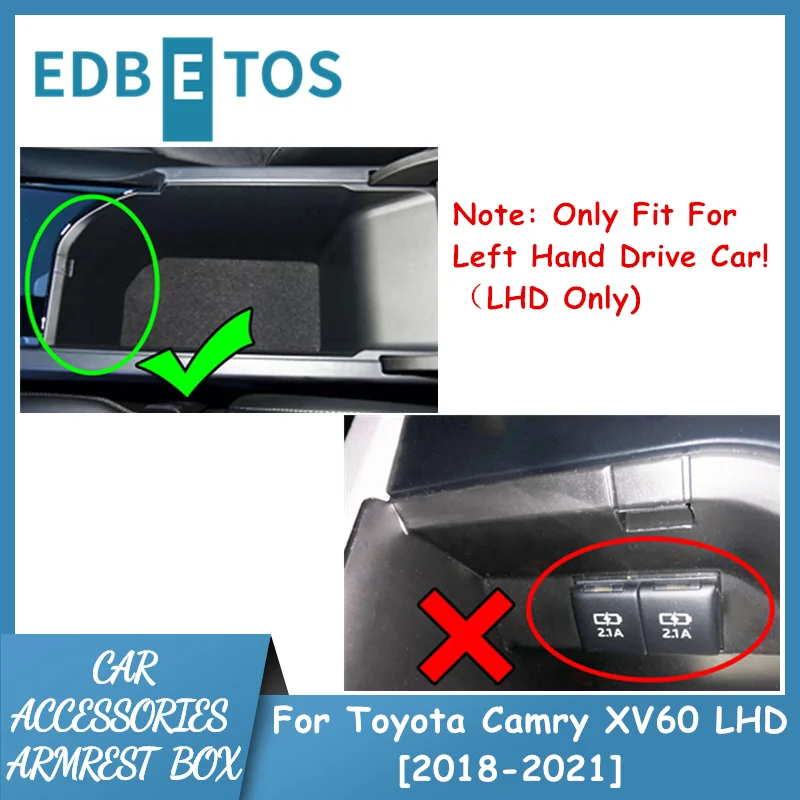 Автомобильный Центральный консольный ящик для Toyota Camry 2018 2019 2020 аксессуары