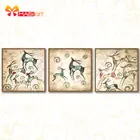 вышивка крестом наборы рукоделие  для вышивания рукоделия 11CT водорастворимый холст узоры 14CT животный стиль скачущий Deers-NCMA089