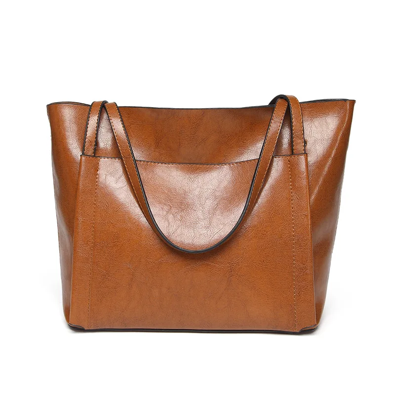 

Ladies Fashion Handbag Set Messenger Bag Two-piece Casual Handbag Pure Color Leather Handbag Luxury Brand Shoulder Bag