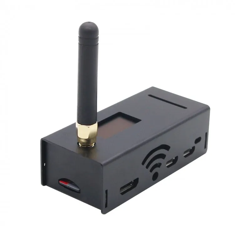 Online Montiert MMDVM Hotspot Unterstützung P25 DMR YSF + Raspberry Pi + OLED + Antenne + Fall Für Remote Walkie Talkie
