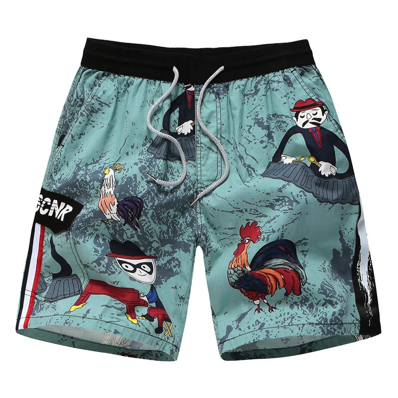 

Summer Men's Beach Pants Personality Fashion Brand Shorts Casual Surfing Library Men's Pants