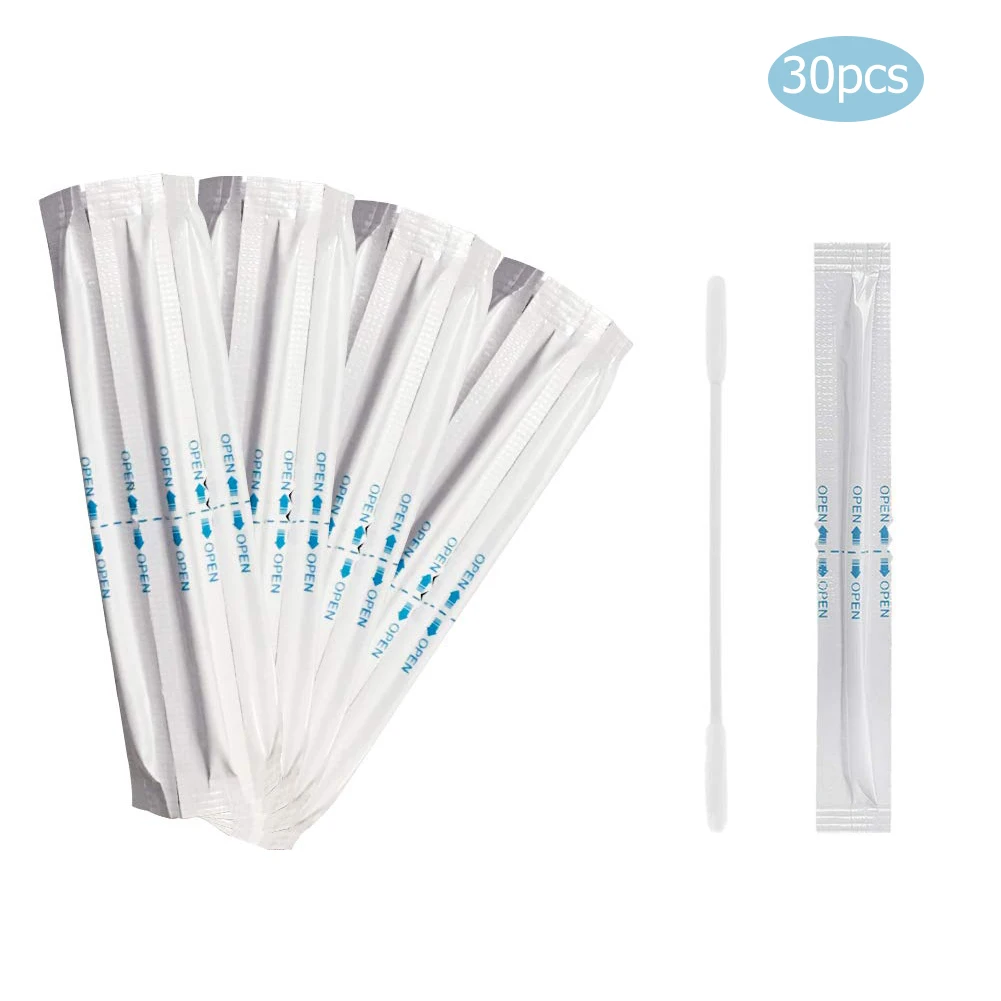 30pcs/pack Wet Alcohol Cotton Swabs Double Head Cleaning Stick For IQOS 2.4 PLUS 3.0 LIL/LTN/HEETS/GLO Heater Cigarette | Красота и