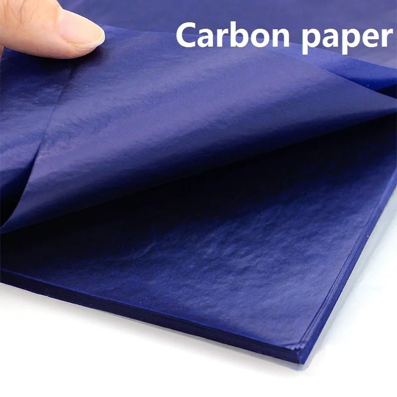 Carbon Paper 12K 97 Blue + 3 Red Colors Double Sided Copy Paper 220x340mm Office Accounting Shop Receipt Home Message Work 9376