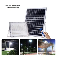 led street light 100200w led solar wall light square garden ip65 outdoor waterproof floodlight projection light
