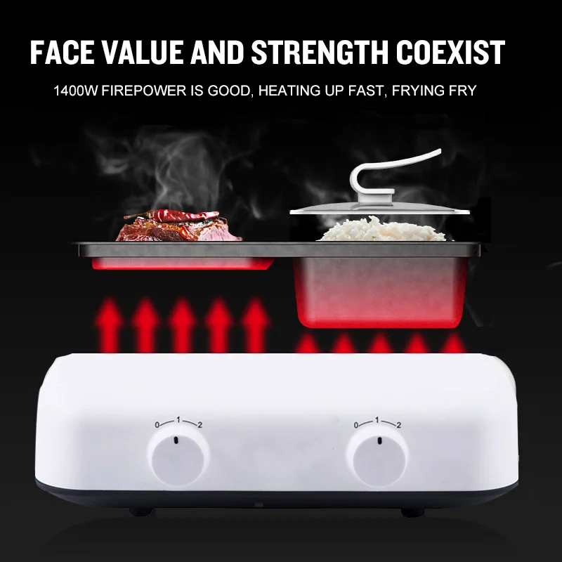 2в1 электрическая Мультиварка сковорода для барбекю Горячая кастрюля плита