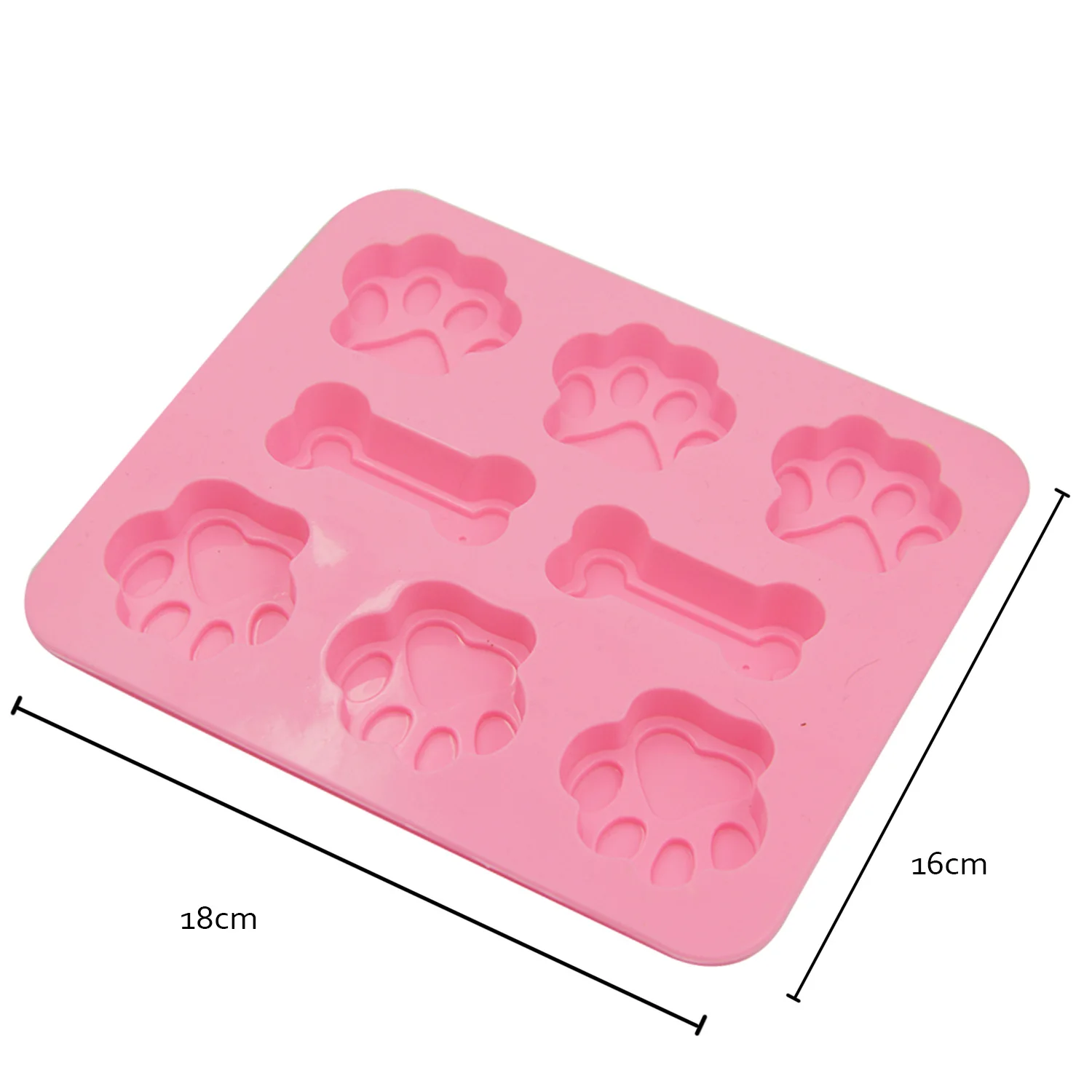 Behogar DIY отпечатком собачьей лапы и кости Форма силикона прессформы торта сахарное