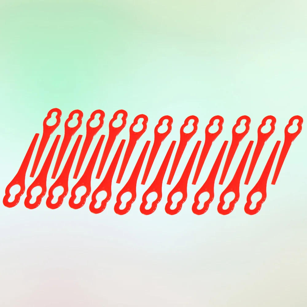 

20pcs Grass Trimmer Blades Lawn Mower Replacement Blades Mower 83mm Long 20mm Big Hole 5mm Small Hole Red