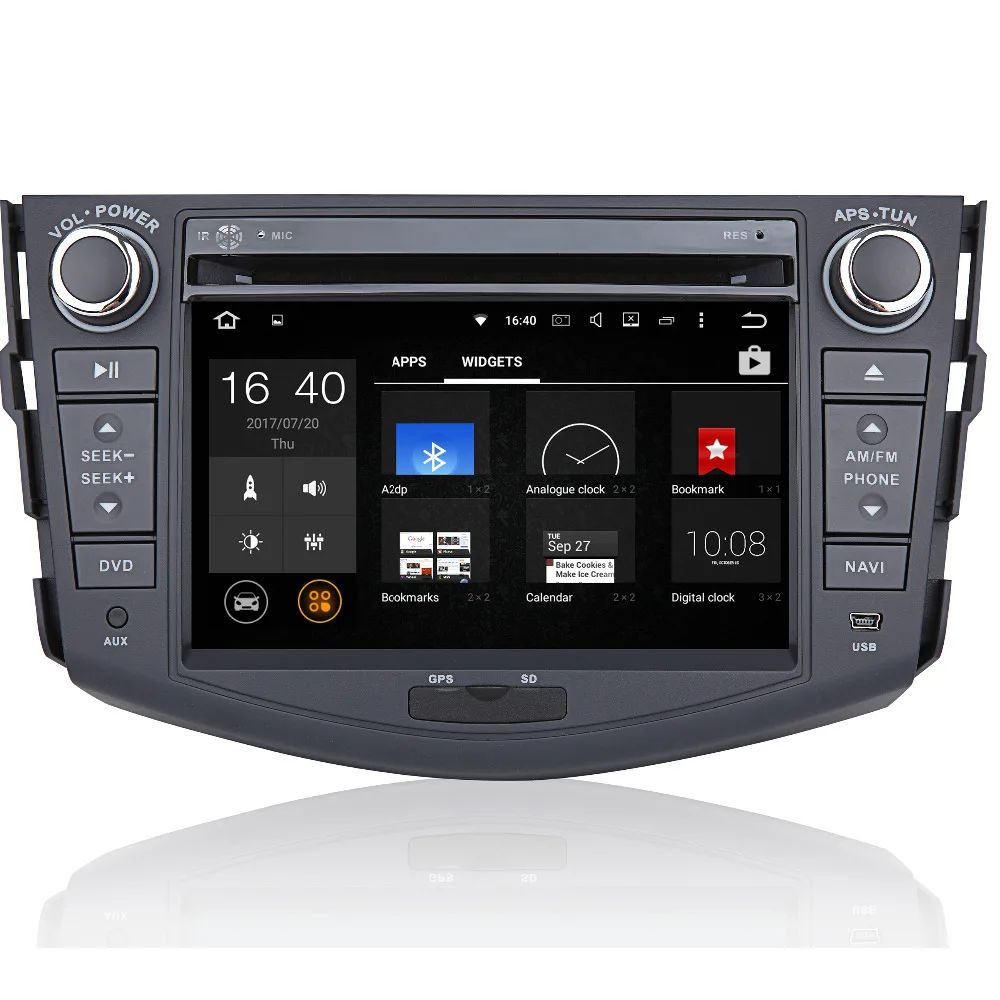 Четырехъядерный 2G RAM 2 din 7 дюймов Android 1 автомобильный DVD GPS Радио стерео для Toyota RAV4