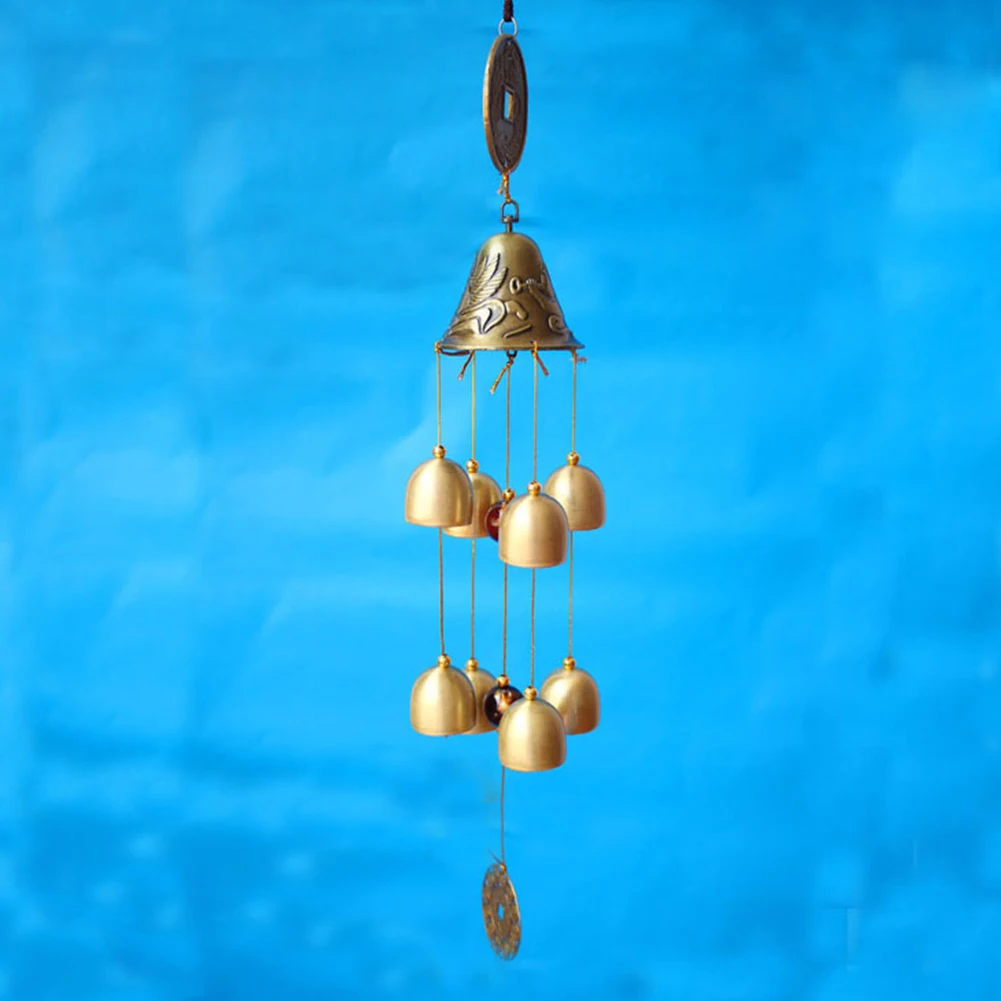 Открытый Сад Двор Висячие колокольчики 8 колокольчиков домашний медный Декор| |
