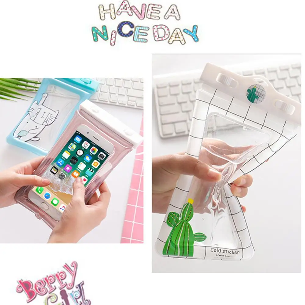 Универсальный для мобильного телефона сумка милый водонепроницаемый отпечаток