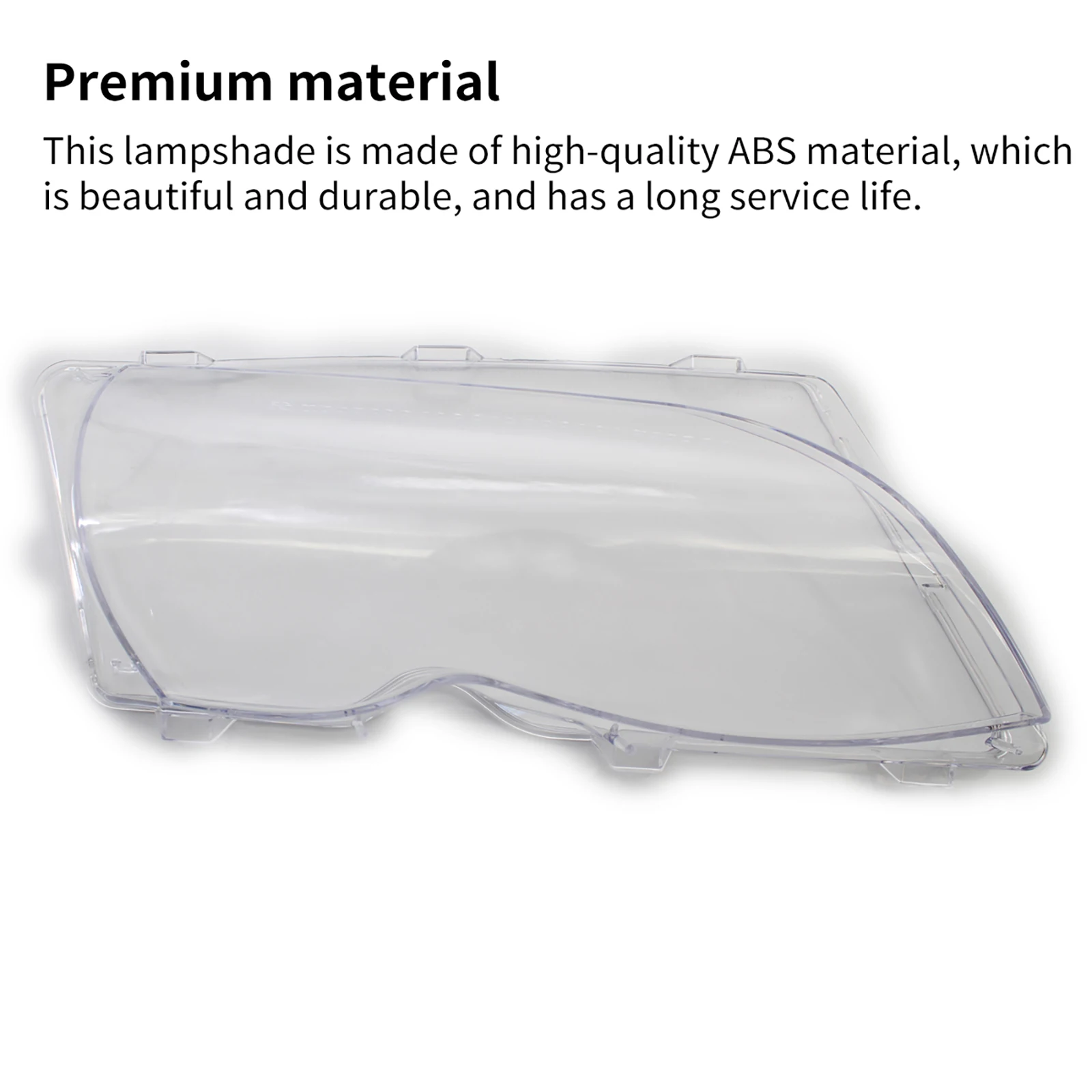 

Car Headlight Cover Lightweight Headlight Guard Protector Anti-rust Headlight Protector Cover Sturdy for BMW E46, 2002-2005