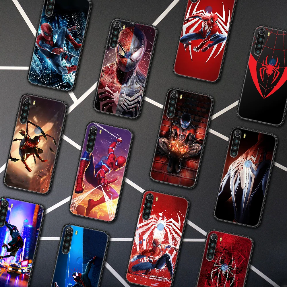 

Super Hero Spiders Man Phone Case Cover Hull For XIAOMI Redmi 8 9 9C Note 6 7 8 9 9S K20 K30 K40 Pro Plus black Shell Silicone