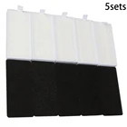 5 комплектов, губка для фильтра для IKOHS NETBOT S15 Robot, черный + белый цвет, фотоаксессуары