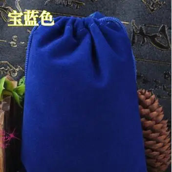 Blue Colour 10 шт./лот 8x17 10x20 10x25x10x30 см Multicolours прямоугольник бархатный шнурок мешок сумка подарок упаковка мешки можно настроить логотип - Цвет: Blue Colour