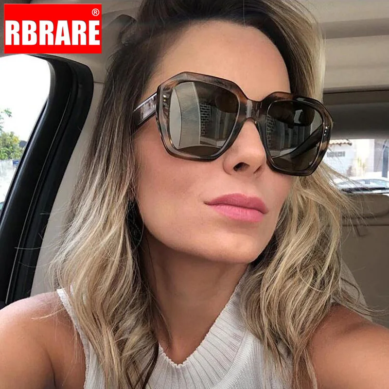 Очки солнцезащитные RBRARE в стиле оверсайз для мужчин и женщин квадратные