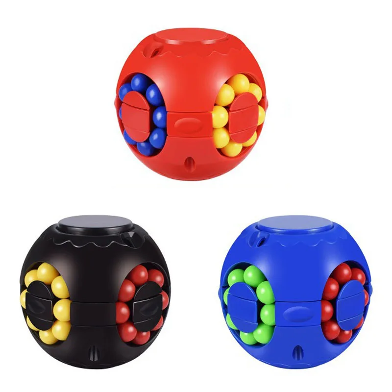 

New Puzzle Antistress Toy Magic Bean Rotating Cube Stress Relief Decompression Toy Parent-child Interactive Early Education Toys