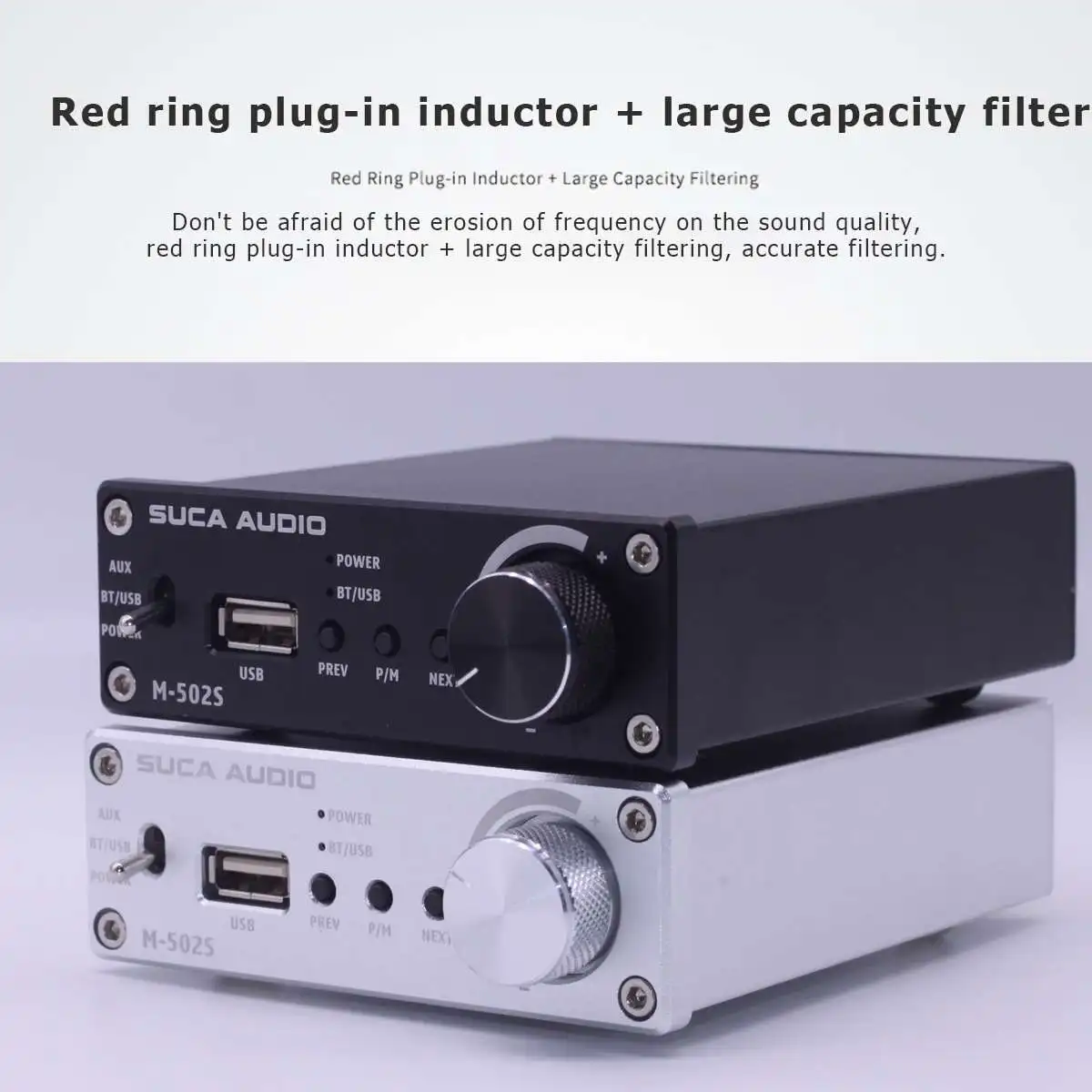 

SUCA TPA3116D2 bluetooth 5.0 Subwoofer Amplifier 2Channel Digital HIFI Power Amplifiers Home Audio Amplifiers Amplificador 2*50W