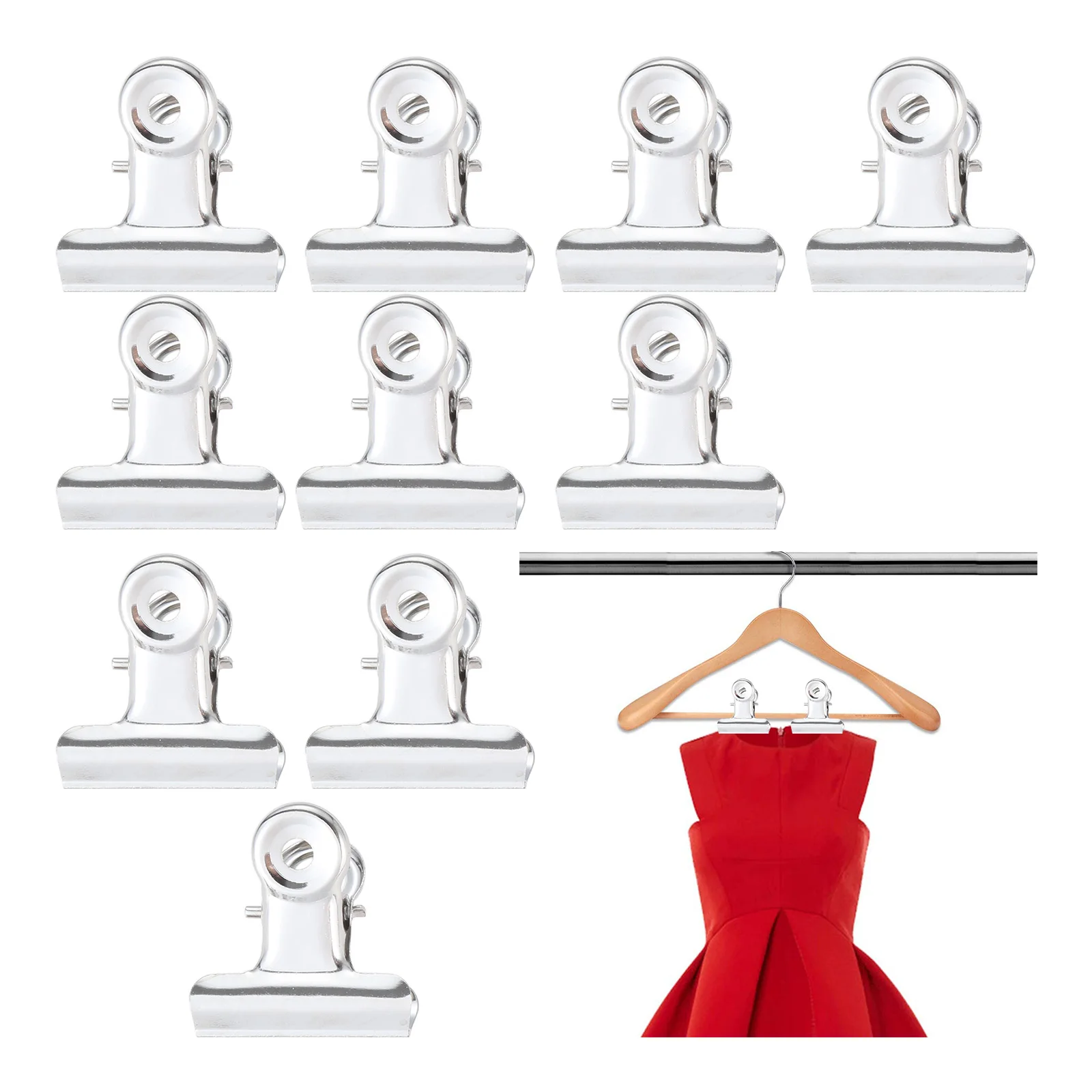 10 шт. металлические зажимы для билета 32 х30 мм | Дом и сад