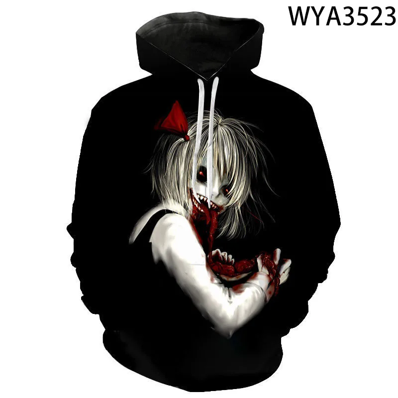 

Толстовка с капюшоном для мальчиков и девочек, Модный свитшот с 3D принтом, повседневный пуловер с длинным рукавом, уличная одежда