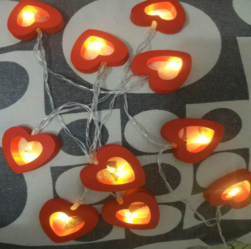 

Battery Christmas Garland Holiday Lights For Party Wedding Home Decor RGB Warm White 1m 10led