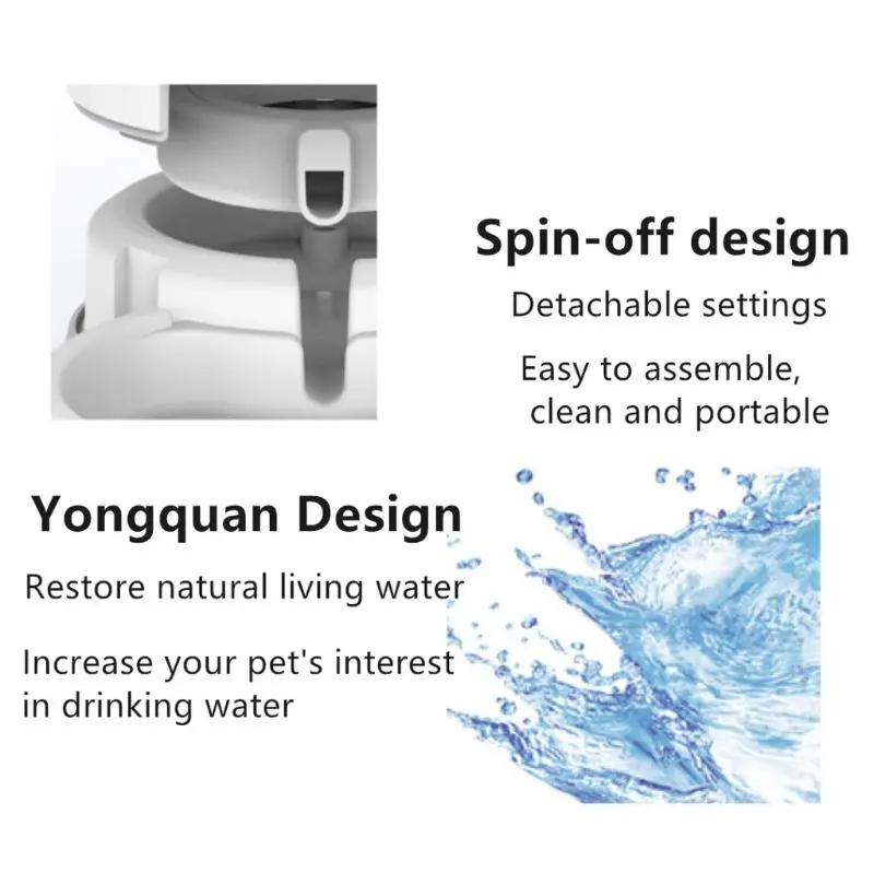 

Dog Cat Automatic Feeder Safety Water Drinker Food Dispenser Puppy Feeding Bowl