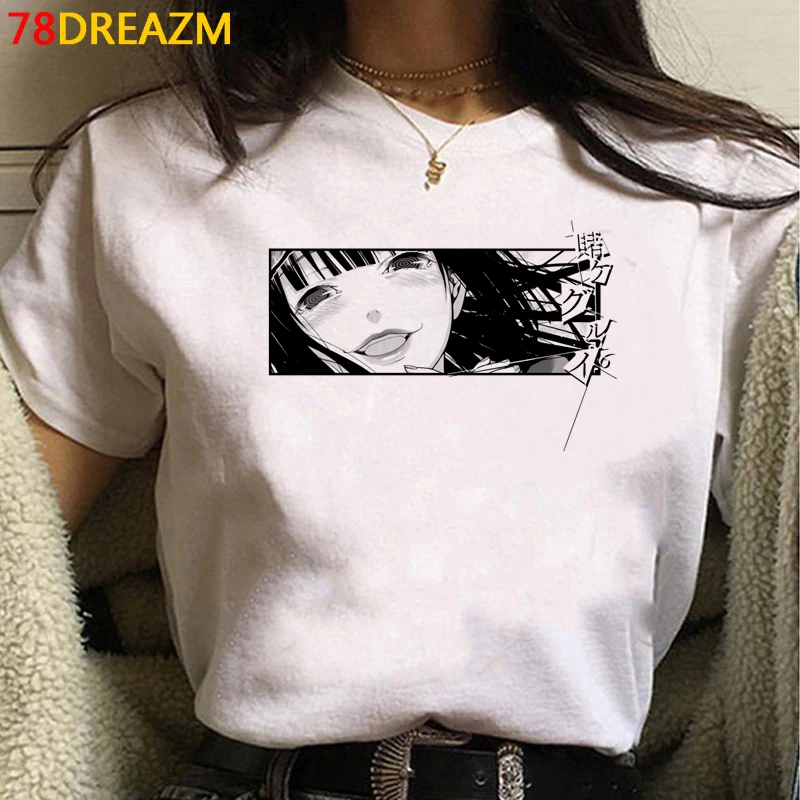 

Футболка Kakegurui Женская tumblr couple ulzzang, топ в японском стиле Харадзюку, белая рубашка