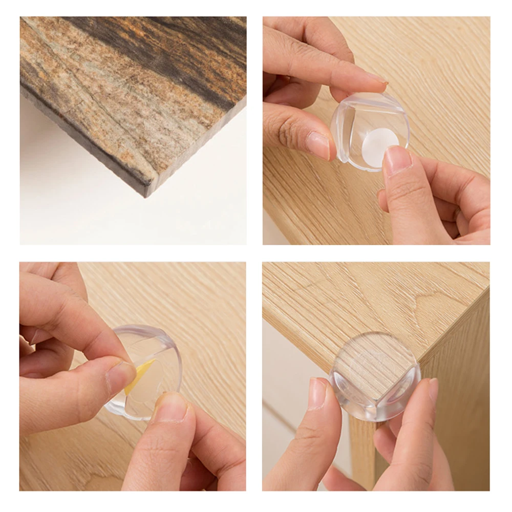 4 шт./лот защита углов стола для безопасности детей прозрачная столкновения края |