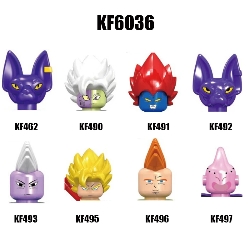 

Single Sale KF6036 Anime Mini Action Figure KF462 KF497 Buliding Blocks Cartoon Bricks Educational Kids Toys Children Gifts