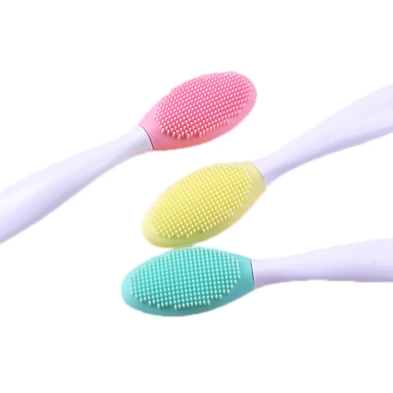 Силиконовая зубная щетка для домашних животных с длинной головкой собак кошек