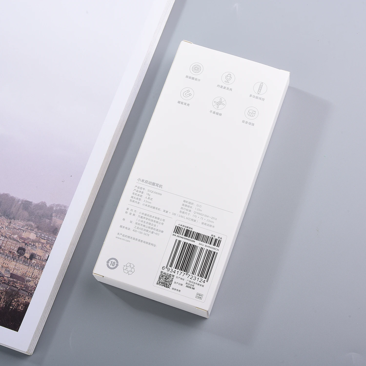 Наушники-вкладыши Xiaomi Redmi Note 9s 8T 9 8 Pro с басами 3 5 мм Eadphone микрофоном управление