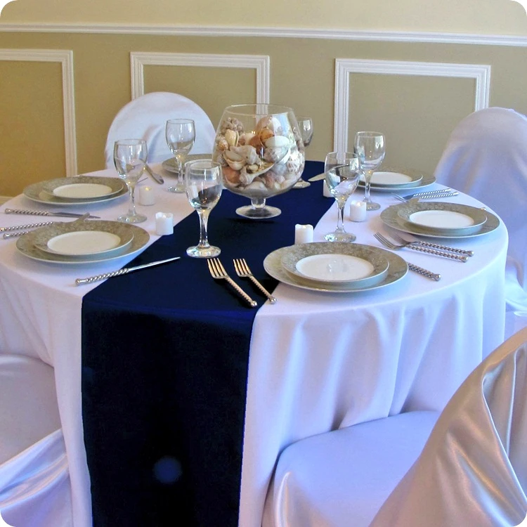 1 шт. Свадебная вечеринка бордовая атласная настольная дорожка Современная