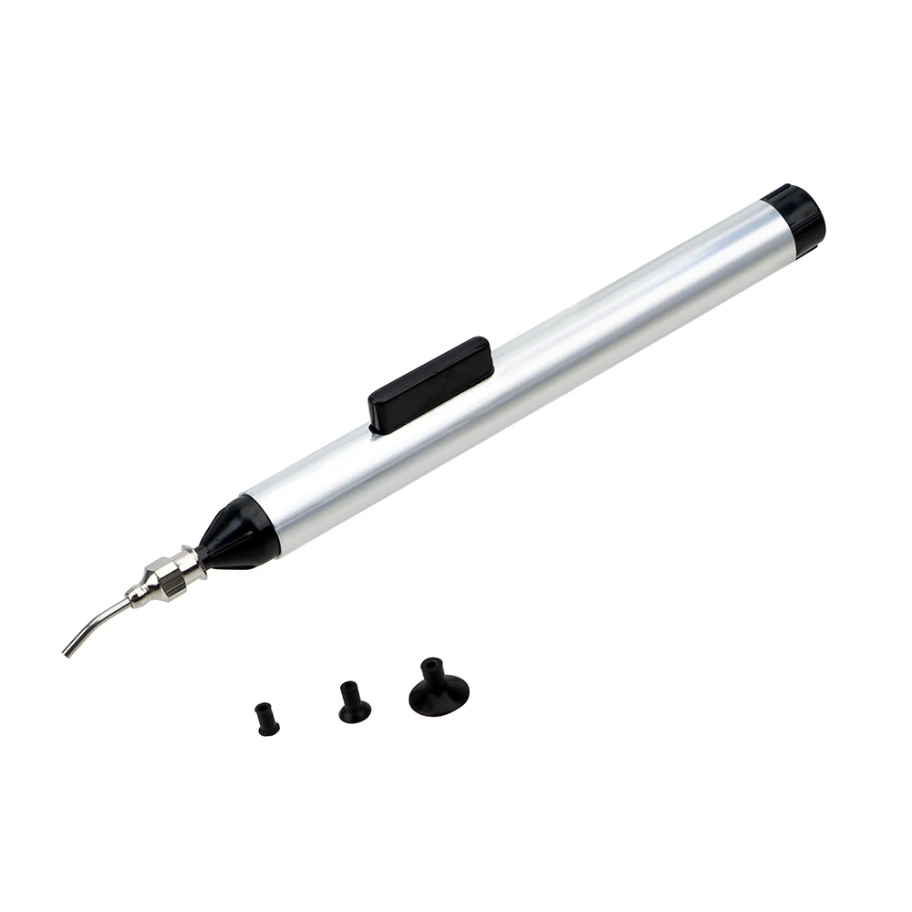 

DIYWORK Solder Picker Alternative Tweezers Manually Pumping IC Tool With 3 Sizes Sucking Vacuum Suction Pen Hand Tool Set