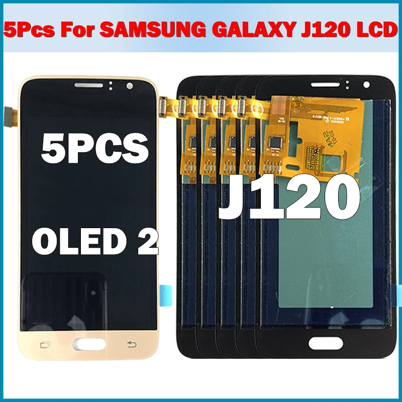 5 шт. сенсорный ЖК экран с дигитайзером для Samsung Galaxy J1 2016 J120F|Экраны мобильных