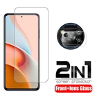 Защитное стекло 2 в 1 для Xiaomi redmi note 9 Pro, Poco X3 NFC 5g, redmi note 9s, закаленное, с пленкой для камеры