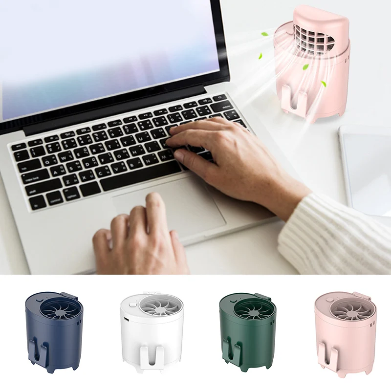 

Portable Mini Waist-mounted Fan with 3 Wind Speeds USB Charging Personal Fan for Home Office Outdoor Activities SAL99