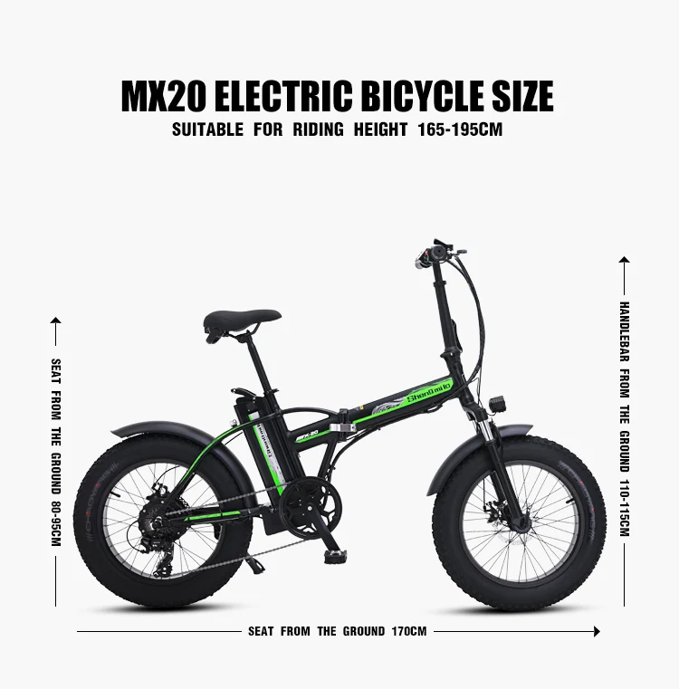 Электрический велосипед 20 дюймов ebike 48V500W Электрический горный велосипед электрический складной велосипед 4,0 fat tire bicicleta eletrica пляжный Электрический велосипед