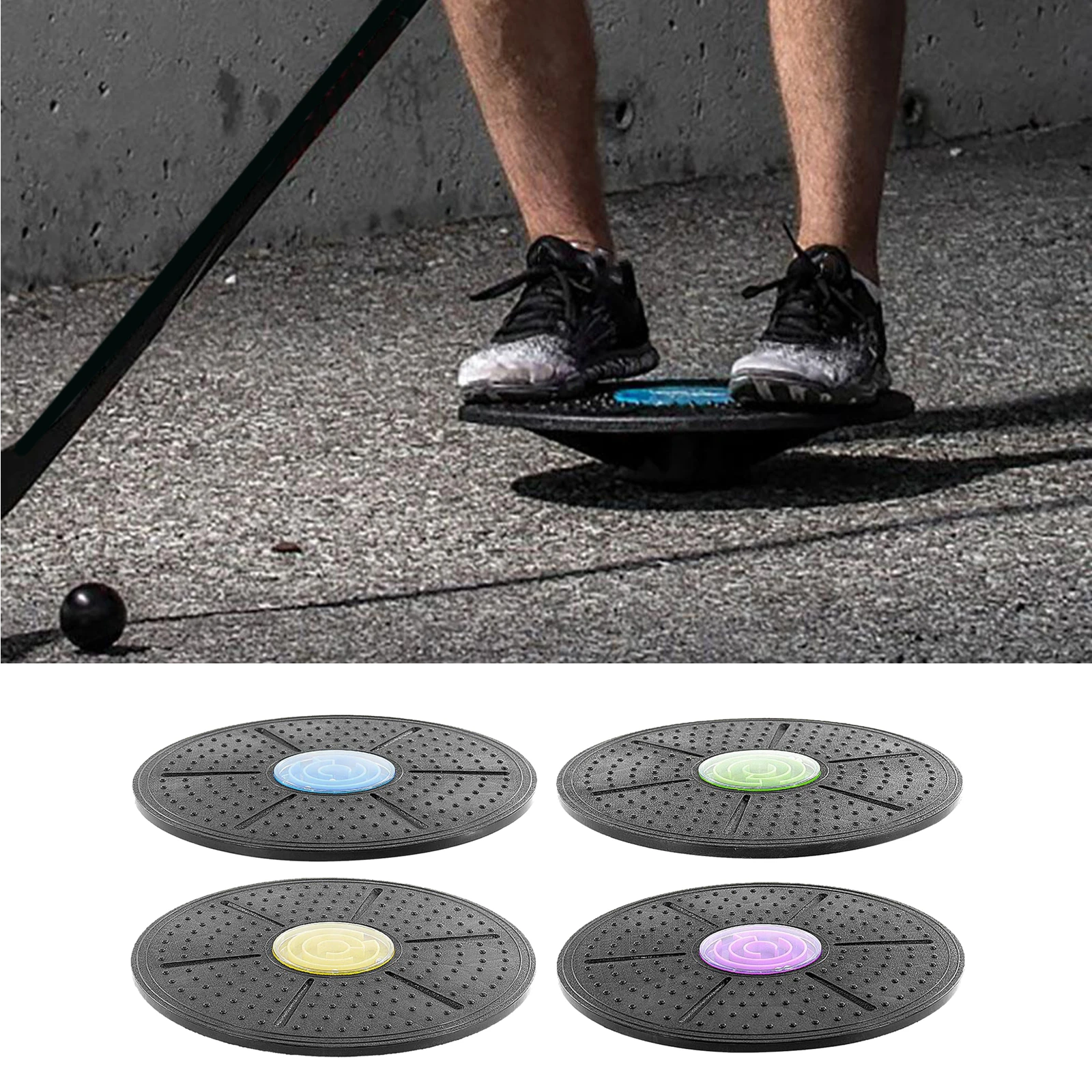 

Wobble Balance Board Fitness Stability Disc Round Plates Home Gym Tool