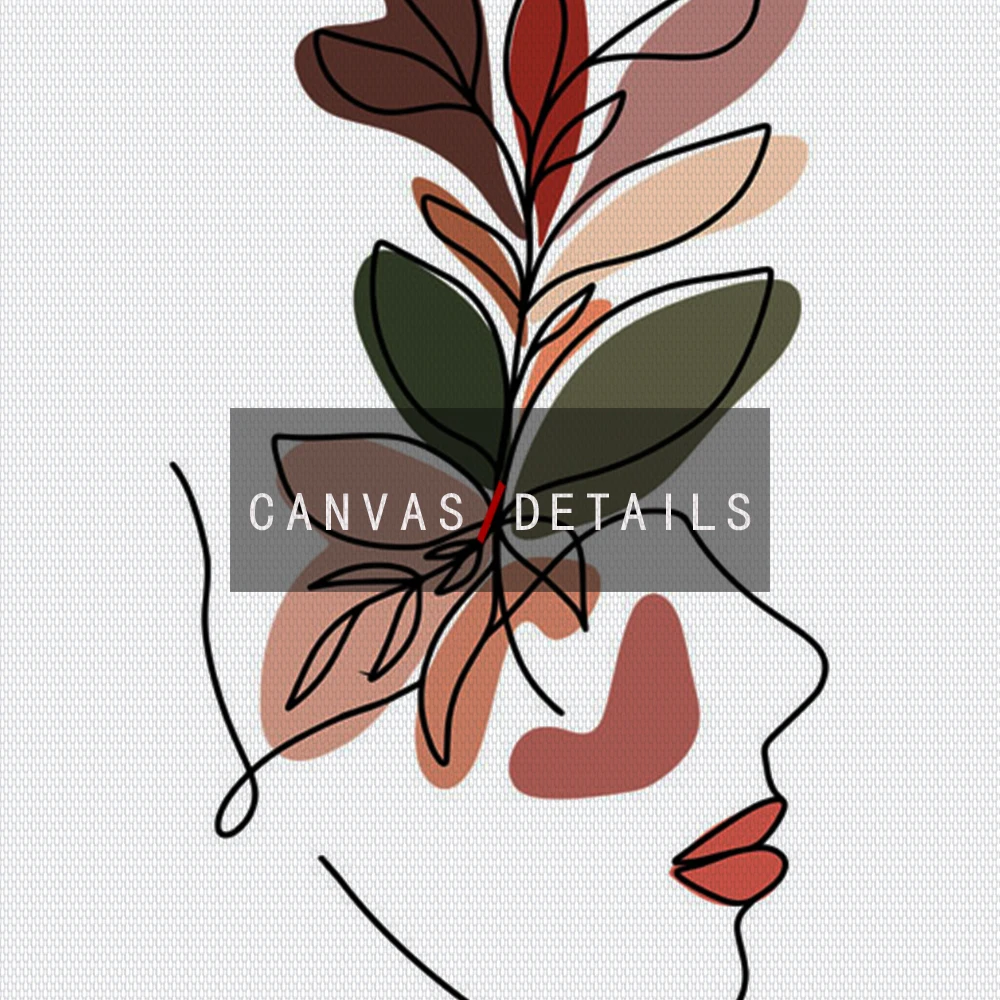 Скандинавские плакаты и принты абстрактная девушка лицо цветок ручная роспись