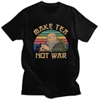 Забавный Аватар, футболка с надписью The Last Airbender, хлопковая футболка с короткими рукавами, футболка Iroh Make Tea Not War, футболки Anng, летняя одежда, подарок